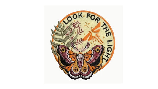 Look for the Light Iron-On Patch - Embroidered Motivational Badge