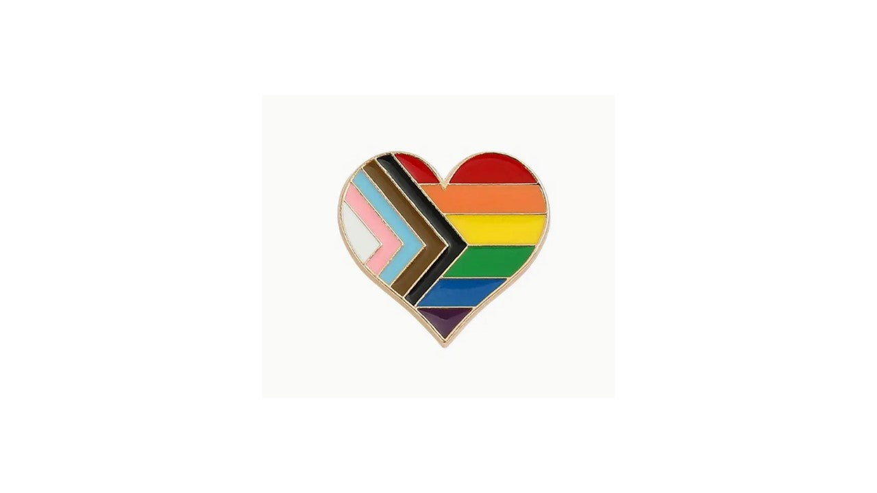 Rainbow Heart Enamel Pin - Novelty•ish