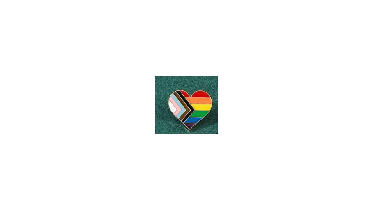 Rainbow Heart Enamel Pin - Novelty•ish