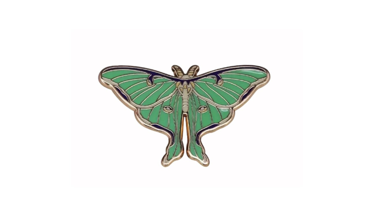 Luna Moth Enamel Pin