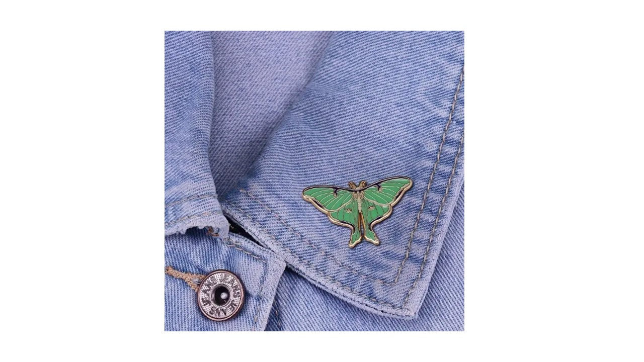 Luna Moth Enamel Pin