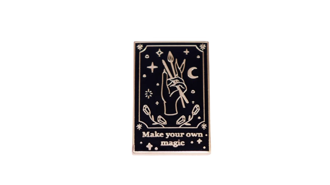 Tarot-themed Enamel Pin - Make your own magic
