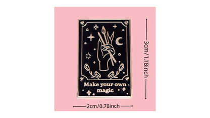Tarot-themed Enamel Pin - Make your own magic