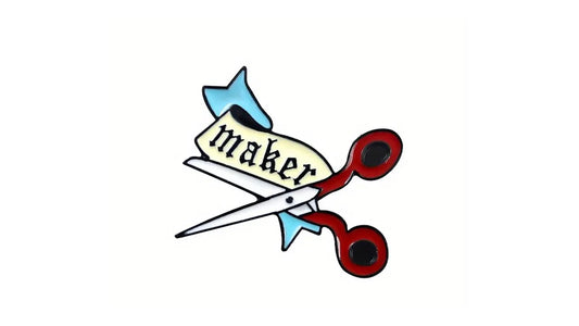 Maker in Scissors Enamel Pin - Novelty•ish