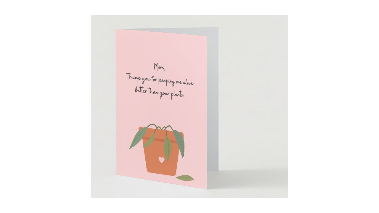 Thanks Mom Greeting Card - Novelty•ish