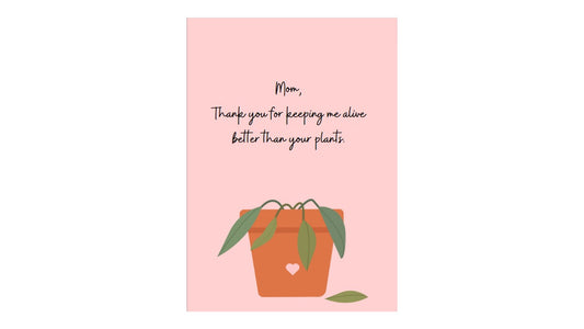 Thanks Mom Greeting Card - Novelty•ish