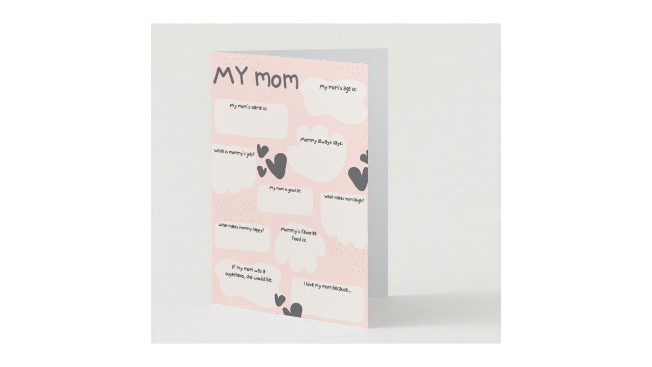 To Mom from Child Greeting Card - Novelty•ish