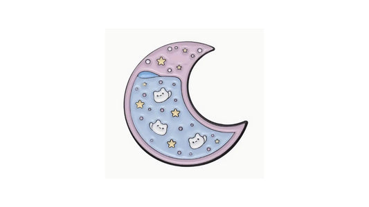 Cute Moon Enamel Pin - Novelty•ish