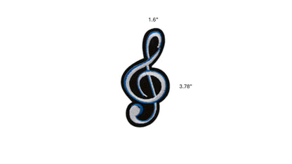 Treble Clef Embroidered Patch – Music Lover Gift | Iron-On Patch | Novelty•ish