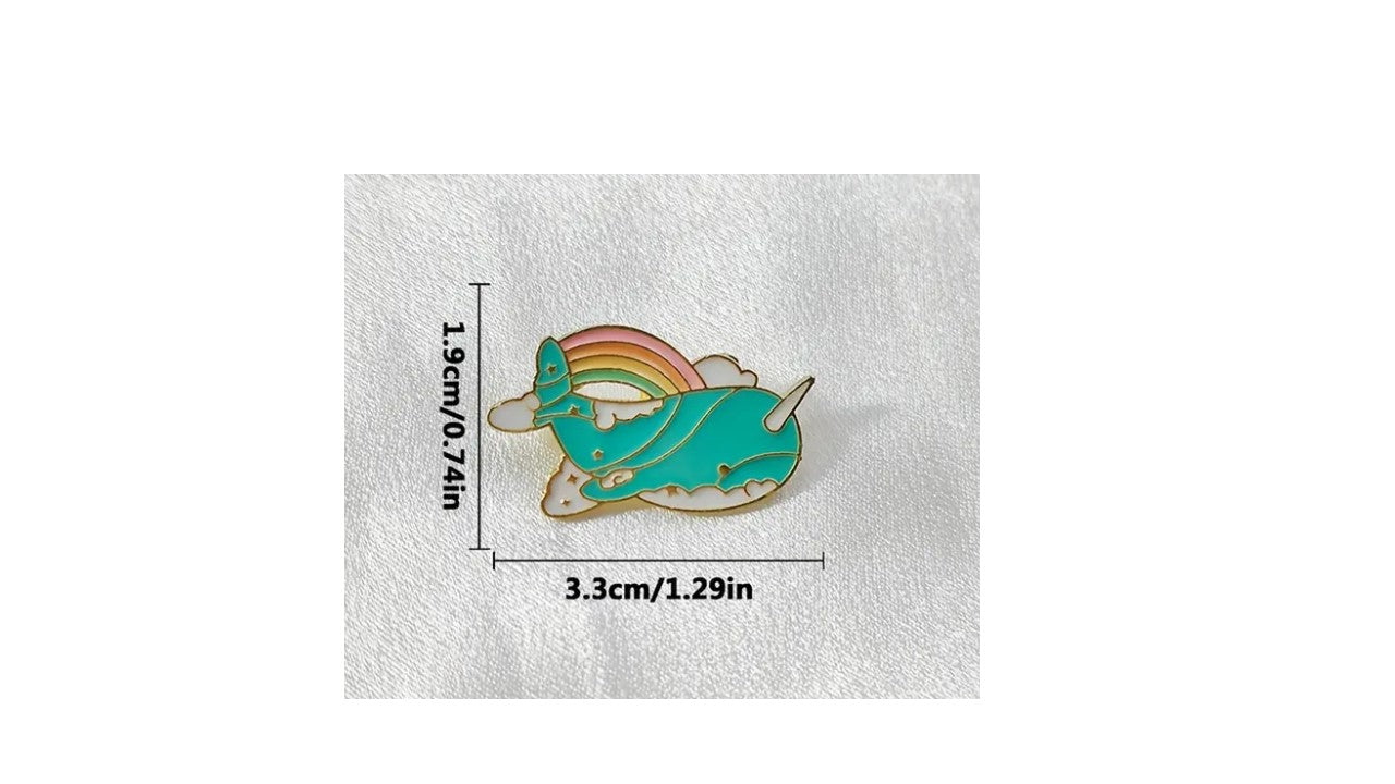 Cute Narwhal Enamel Pin - Novelty•ish