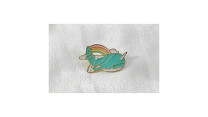 Cute Narwhal Enamel Pin - Novelty•ish