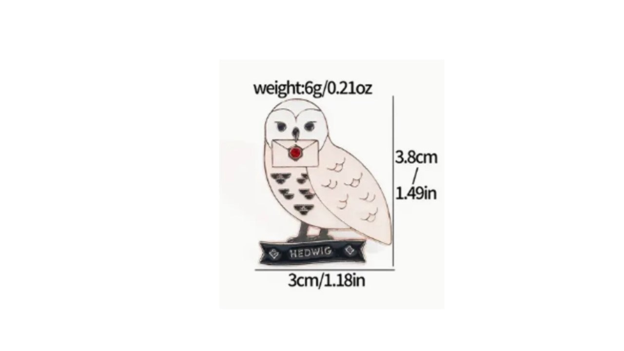 Cute Owl Messenger Enamel Pin