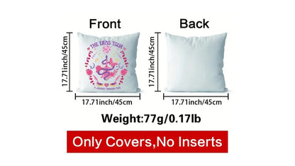 Pink Eras Tour Pillow Covering - Novelty•ish