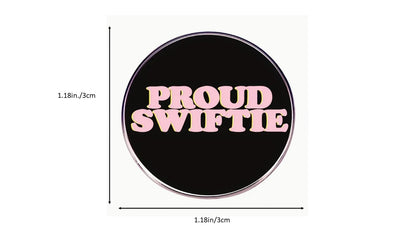 Proud Swiftie on Black Enamel Pin - Novelty•ish