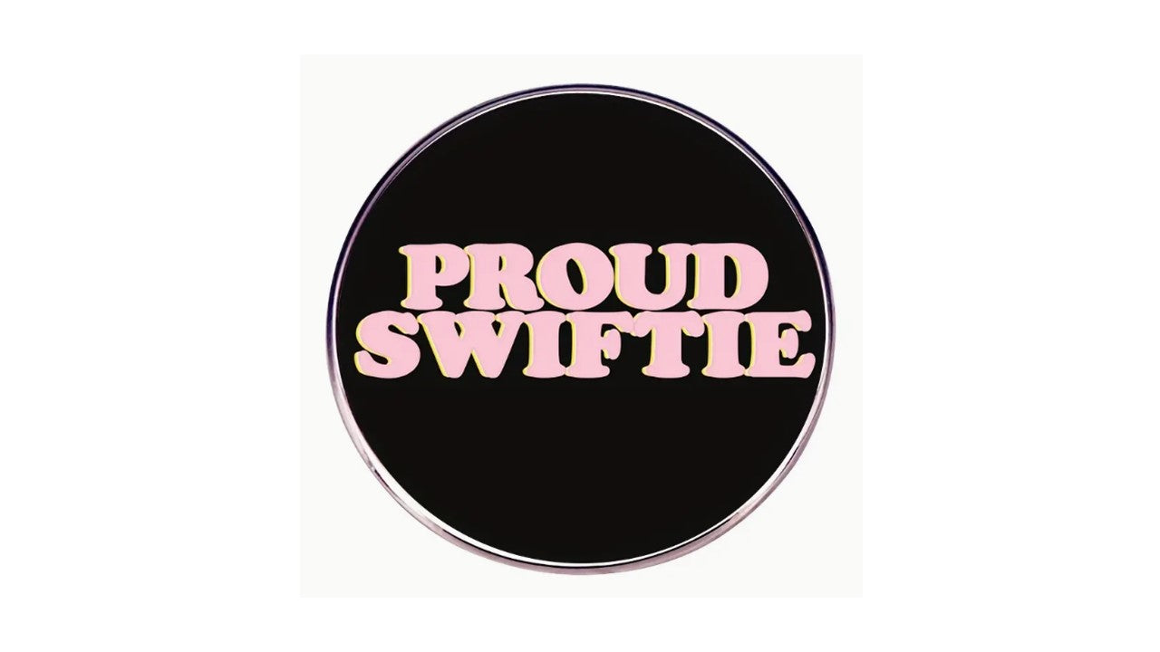 Proud Swiftie on Black Enamel Pin - Novelty•ish