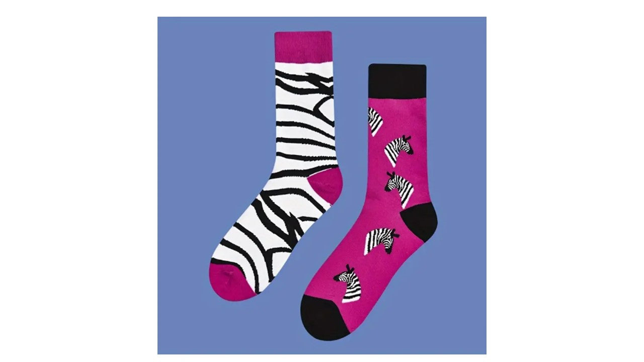 Zebra Socks - Novelty•ish