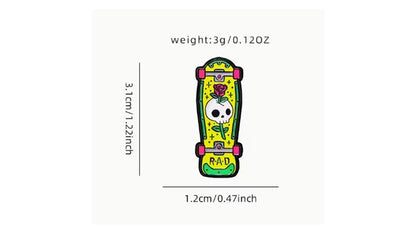 Rad Skateboard Enamel Pin | Skate Culture Accessories | Novelty•ish