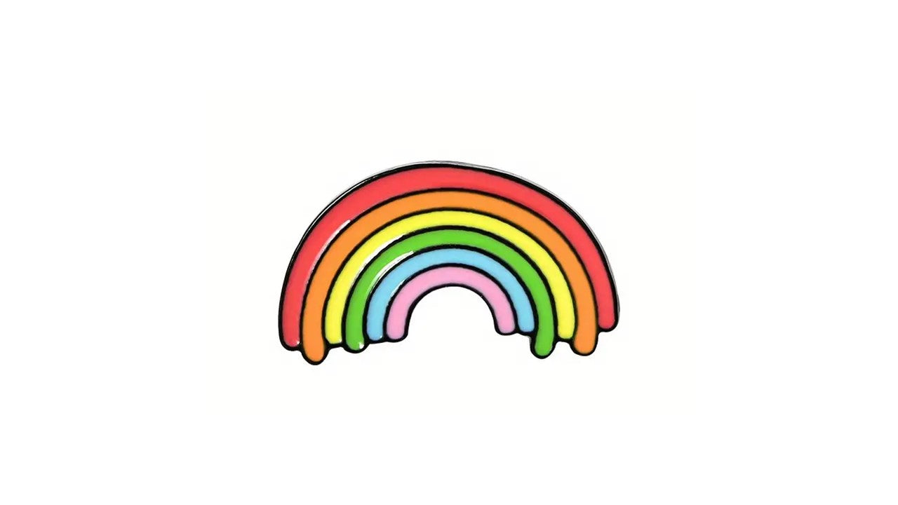 Mini Rainbow Enamel Pin - Novelty•ish