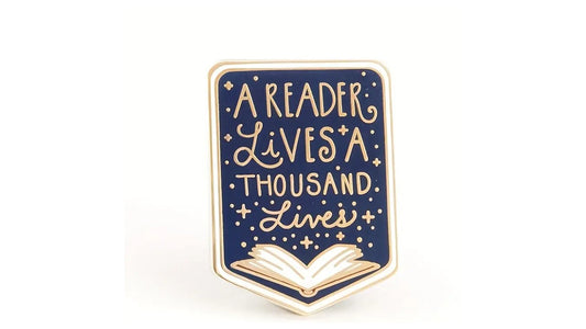 A Reader Lives Enamel Pin - Novelty•ish