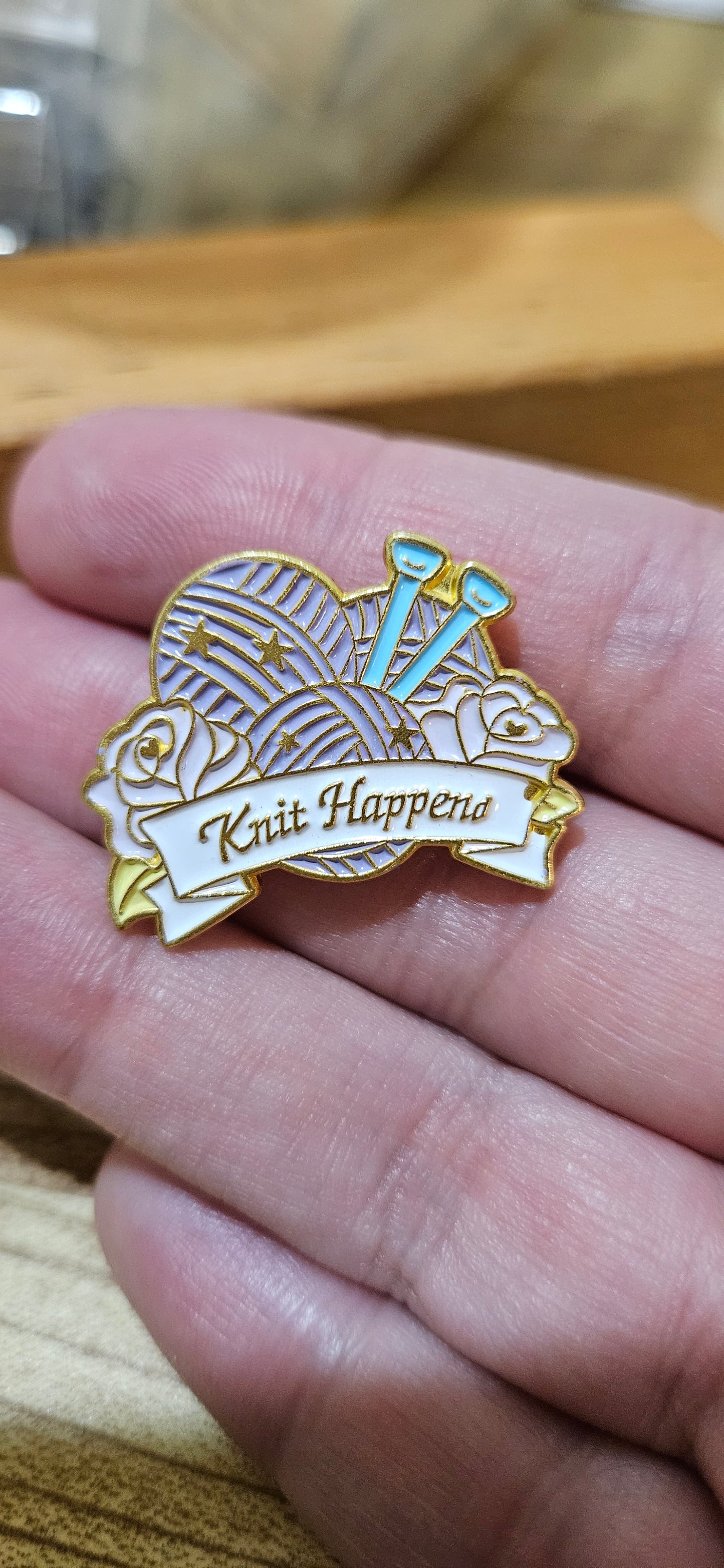 Knit Happens Enamel Pin