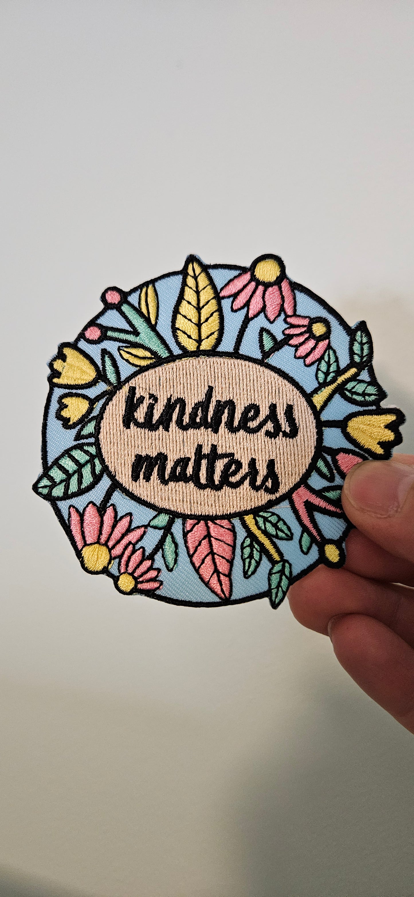 Kindness matters iron on patch