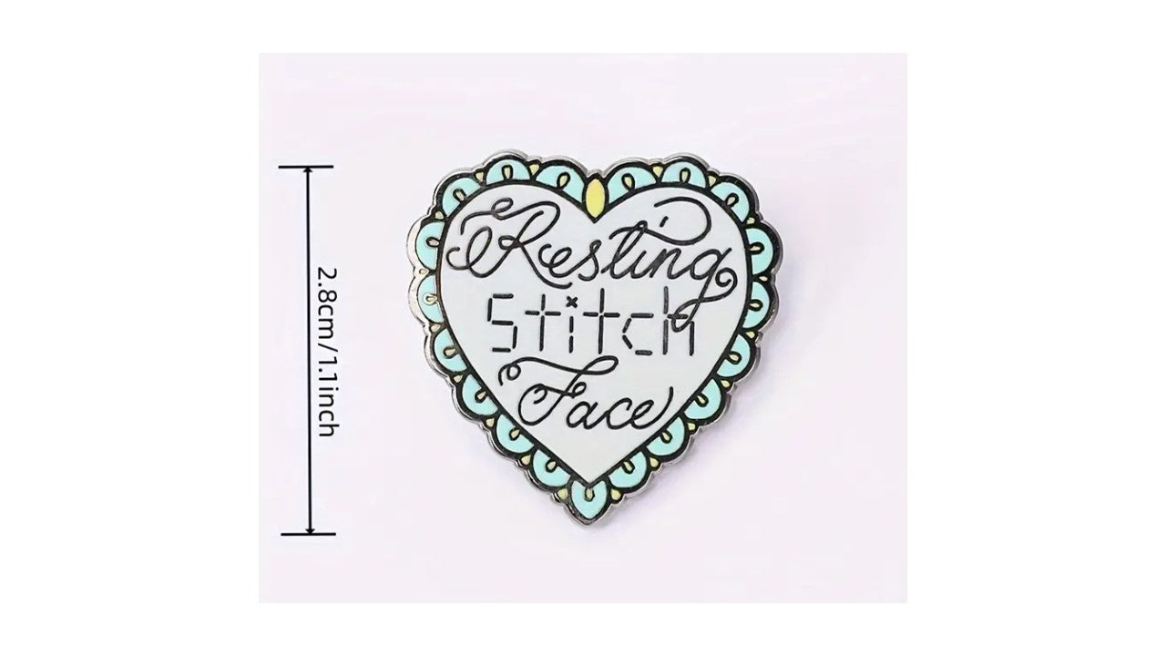 Resting Stitch Face Enamel Pin