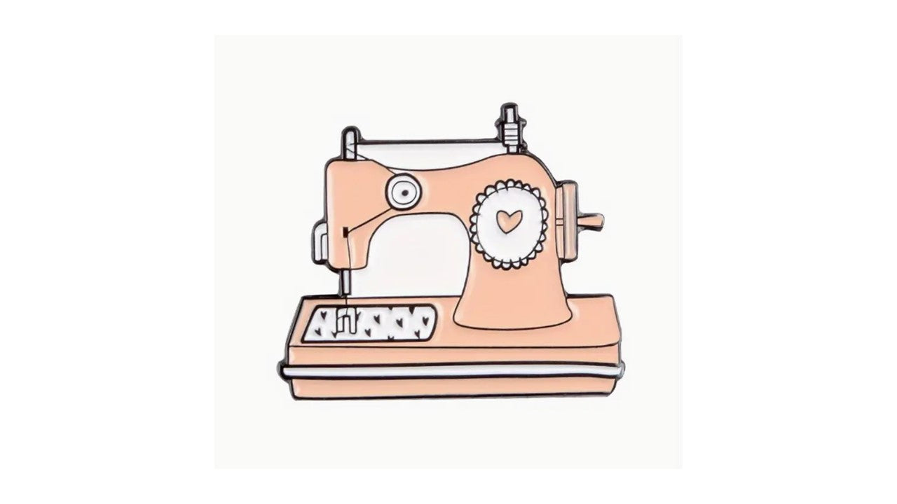 Pink Sewing Machine Enamel Pin - Novelty•ish