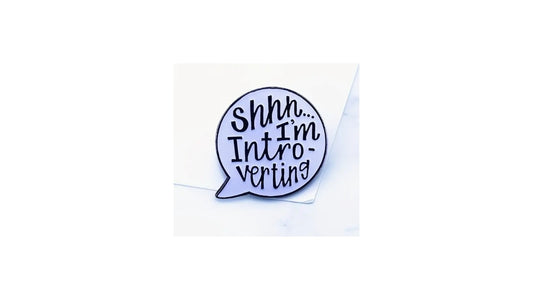 Introverting Enamel Pin - Novelty•ish