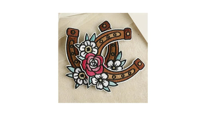 Boho Horseshoe Iron-On Patches