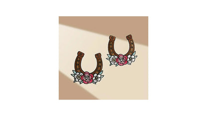 Boho Horseshoe Iron-On Patches