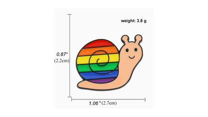 Rainbow Snail Enamel Pin - Novelty•ish