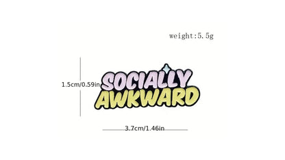Socially Awkward Enamel Pin - Novelty•ish