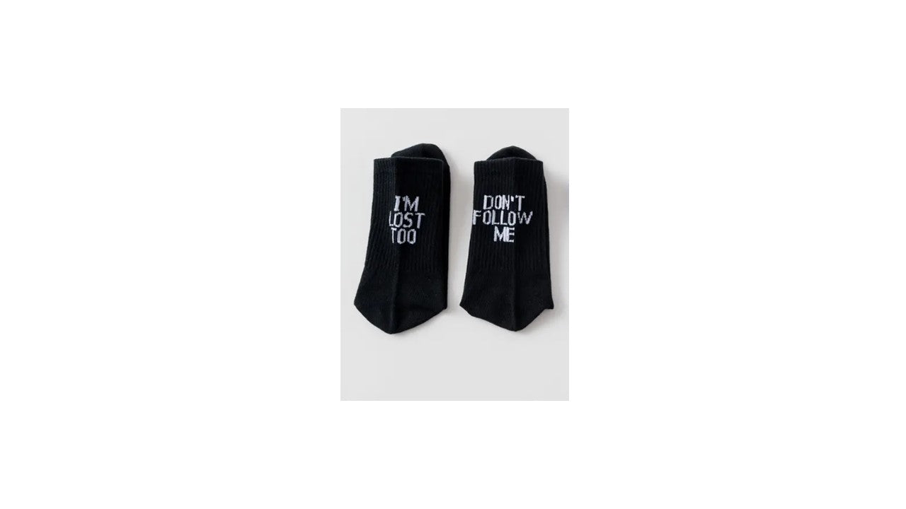 I'm Lost Too (Black) Socks - Novelty•ish