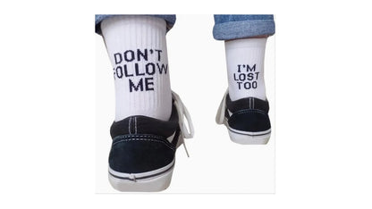 I'm Lost Too (Black) Socks - Novelty•ish