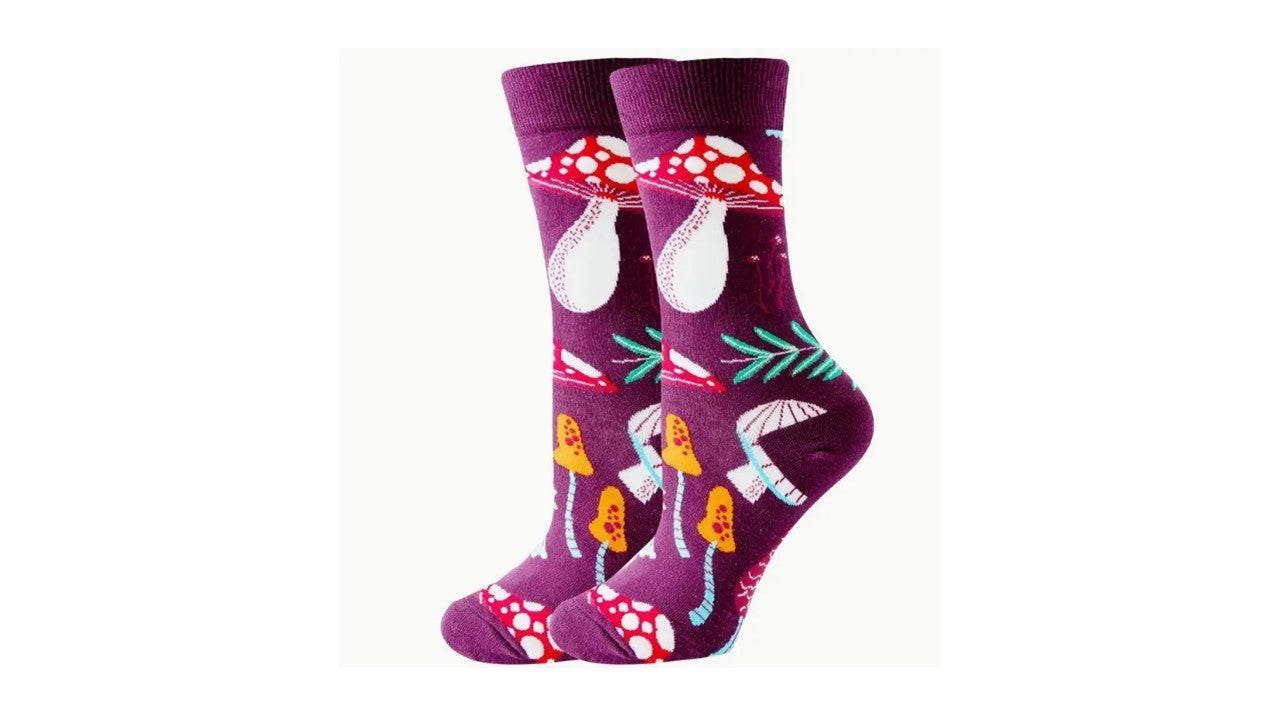 Mushroom Print Socks - Novelty•ish