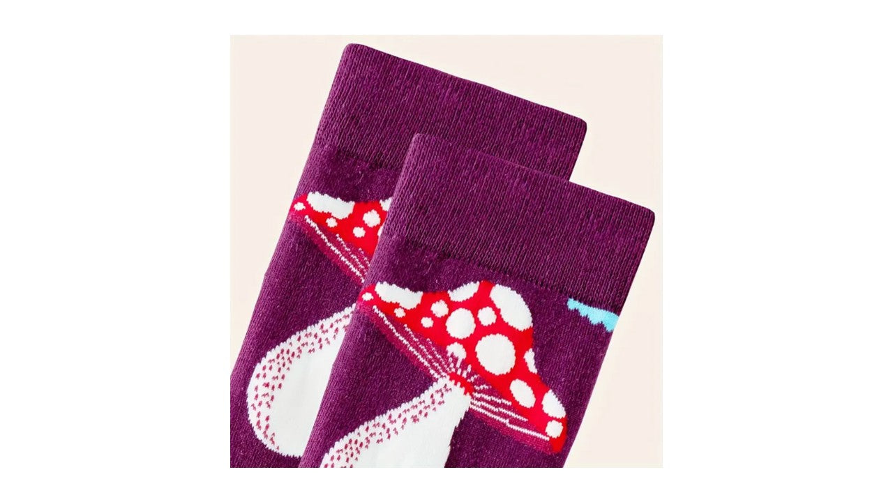 Mushroom Print Socks - Novelty•ish