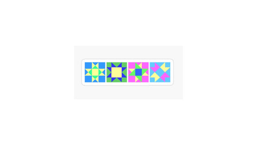 Star Blocks Sticker - Novelty•ish