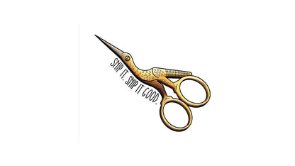 Stork Scissors Sticker - Novelty•ish