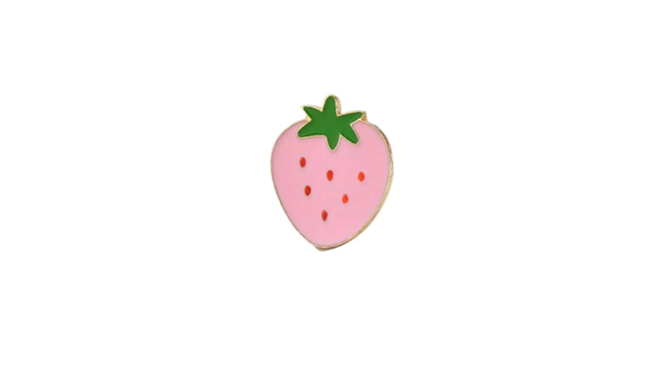 Pink Strawberry Enamel Pin - Novelty•ish