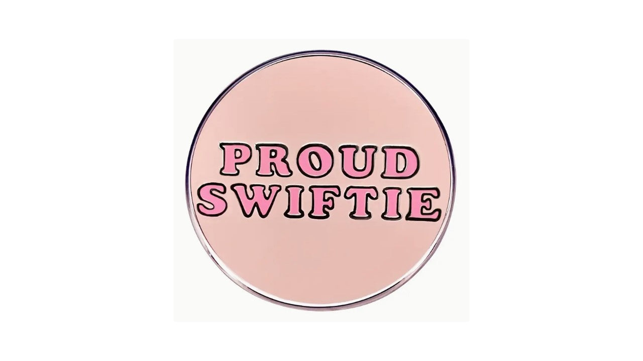 Proud Swiftie on Pink Enamel Pin - Novelty•ish