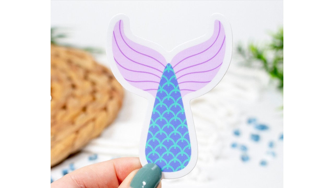 Pink Mermaid Tail Sticker - Novelty•ish