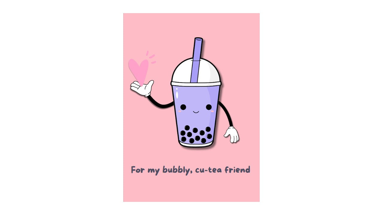 For my Bubbly Friend Greeting Card