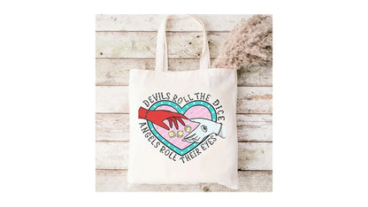 Angels Roll Their Eyes Tote Bag - Novelty•ish