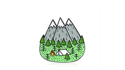 Mountain Camp Enamel Pin - Novelty•ish