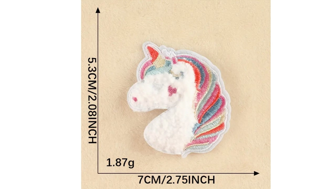 Fluffy Unicorn Iron-On Patch - Novelty•ish