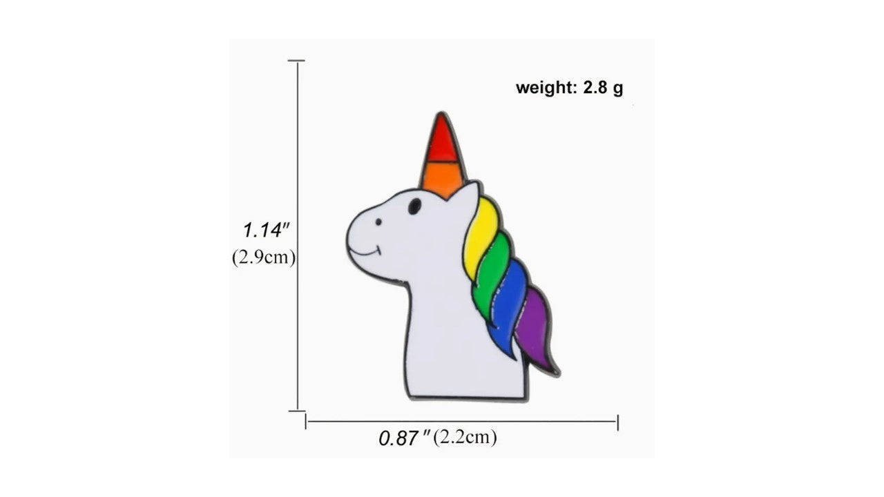 Rainbow Unicorn Enamel Pin - Novelty•ish