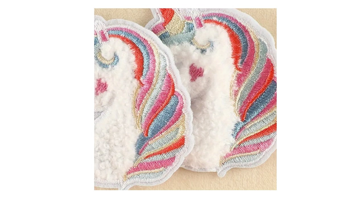 Fluffy Unicorn Iron-On Patch - Novelty•ish