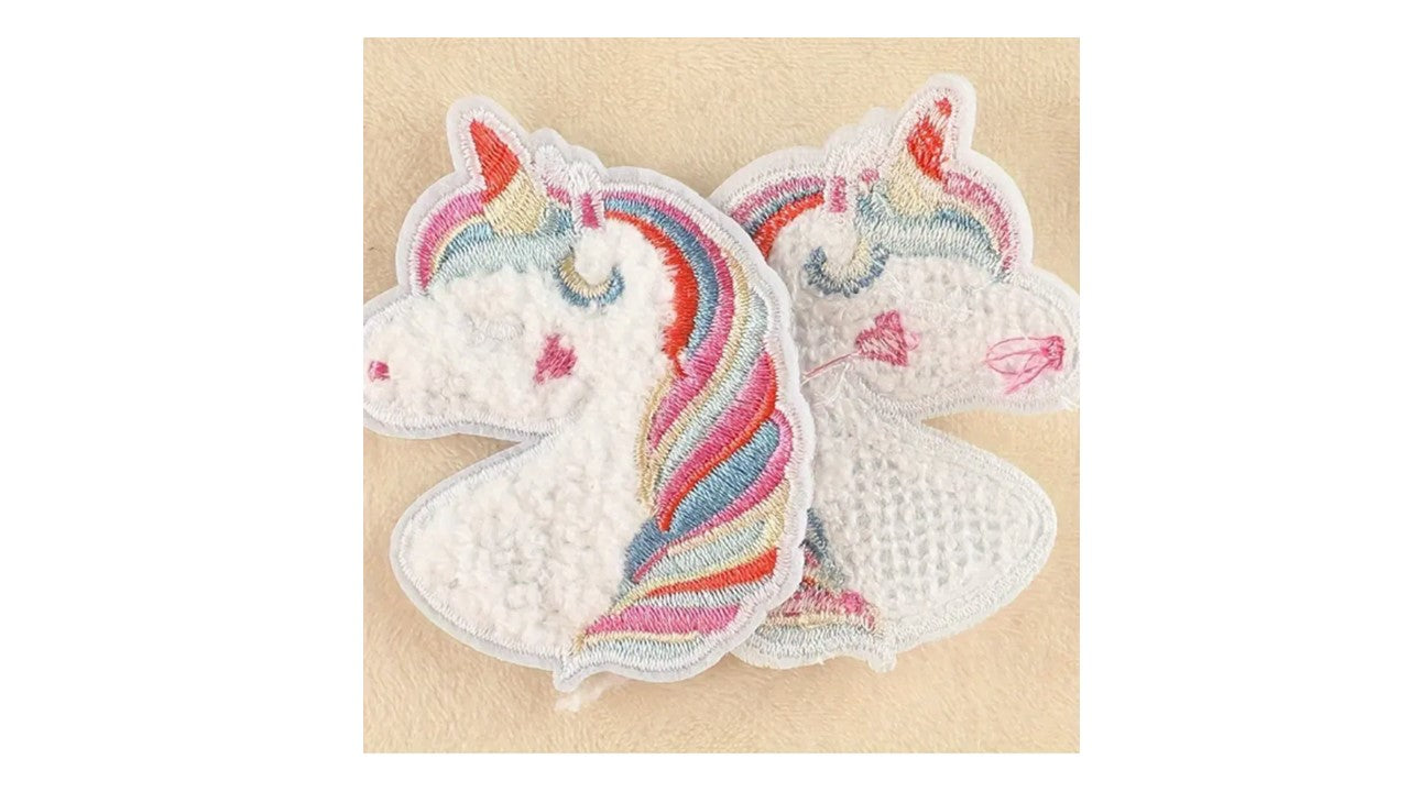 Fluffy Unicorn Iron-On Patch - Novelty•ish