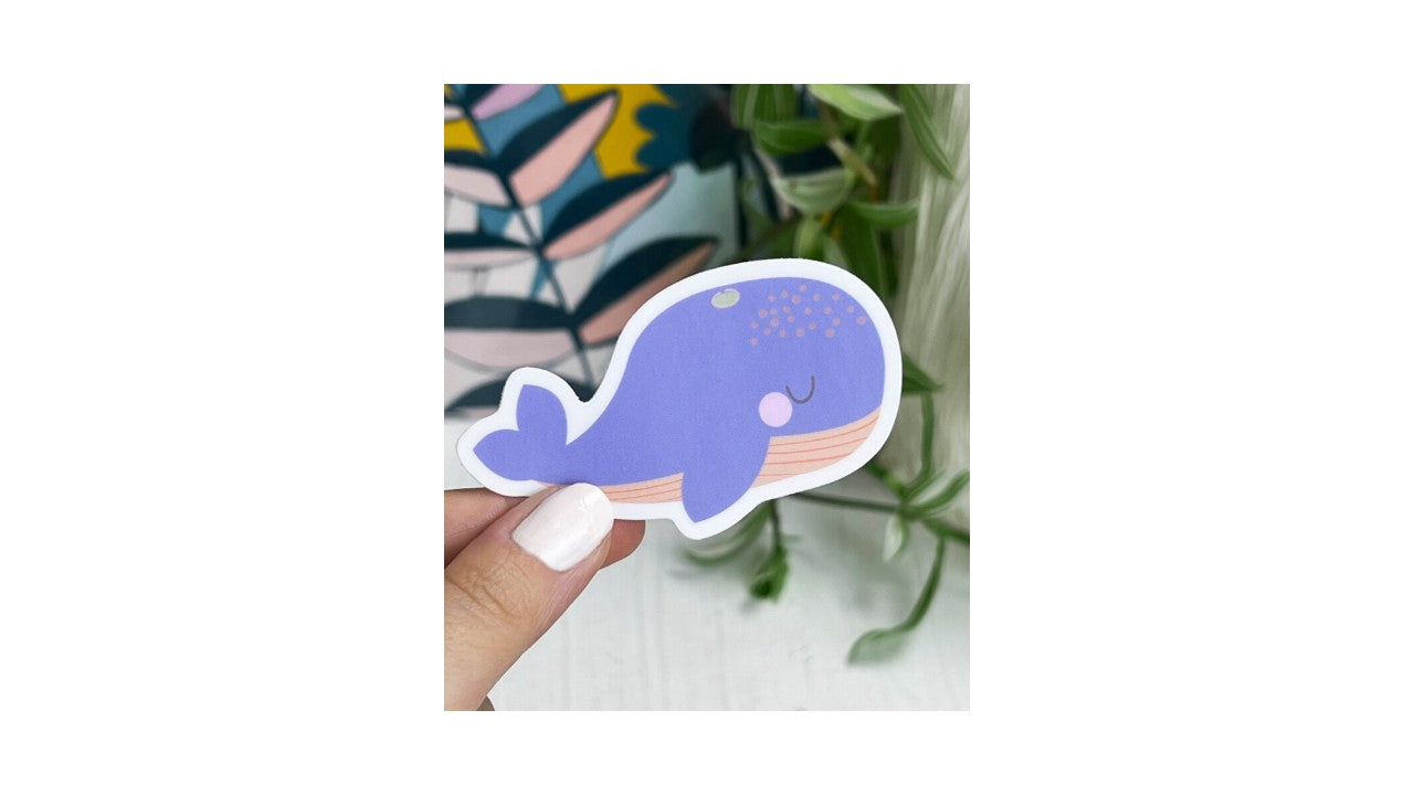 Cute Blue Whale Sticker - Novelty•ish