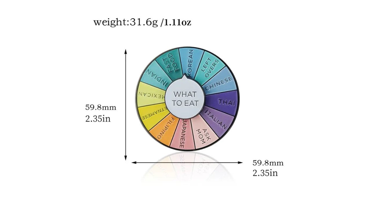 What to Eat Spinner Pin - Novelty•ish